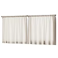 Beige Linen Window Curtains For Modern Home Decor Hanging Style