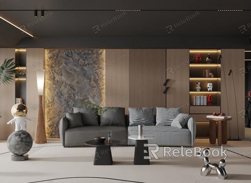 modern living room model