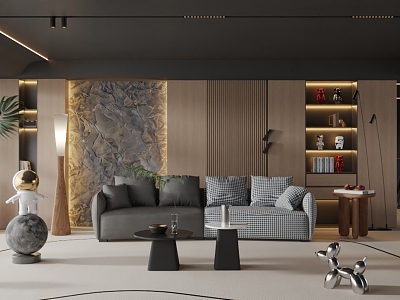 modern living room model