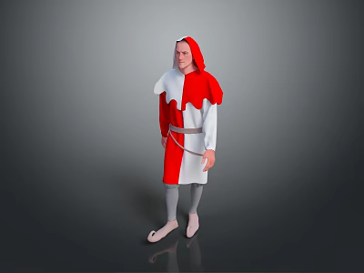 Medieval Men's Clothing Retro Characters Historical Costume Characters Ancient Men Ancient Men 3d model
