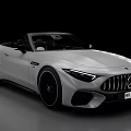 White Luxury Convertible Sports Car With Modern Sleek Design And Stylish Black Wheels