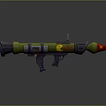 Cosmic Aerospace Rocket Device With Vibrant Green Purple Red Design Yellow Emblem And Conical Tip