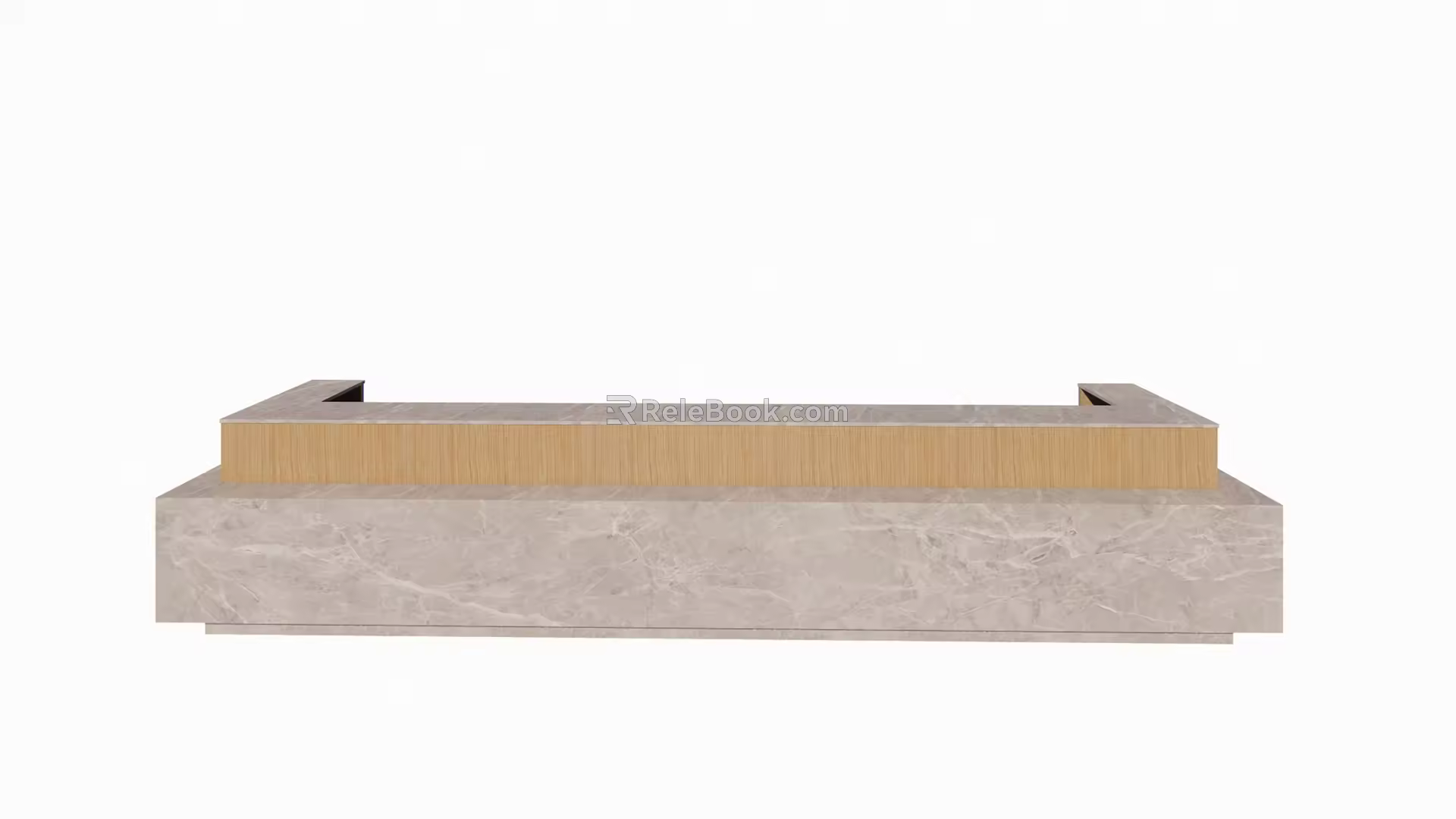 Modern Reception Desk Front Desk 3d model
