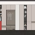 Modern Shoe Cabinet Design With Clothing Rack Open Shelves And Storage Spaces