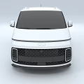 White Modern Van With Sleek Exterior Design Black Windows And Alloy Wheels