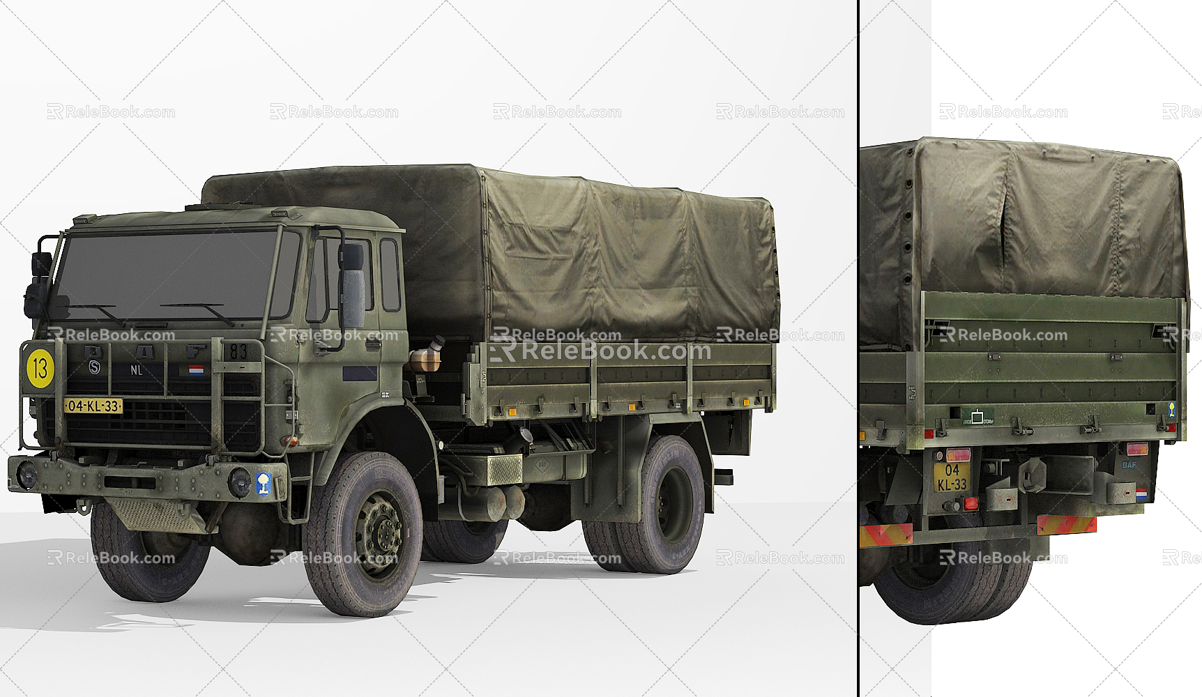 Modern Truck Military Truck 3d model