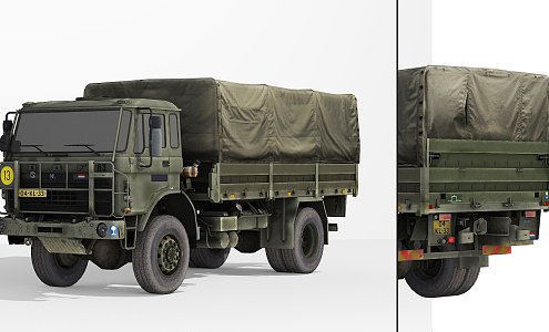 Modern Truck Military Truck 3d model