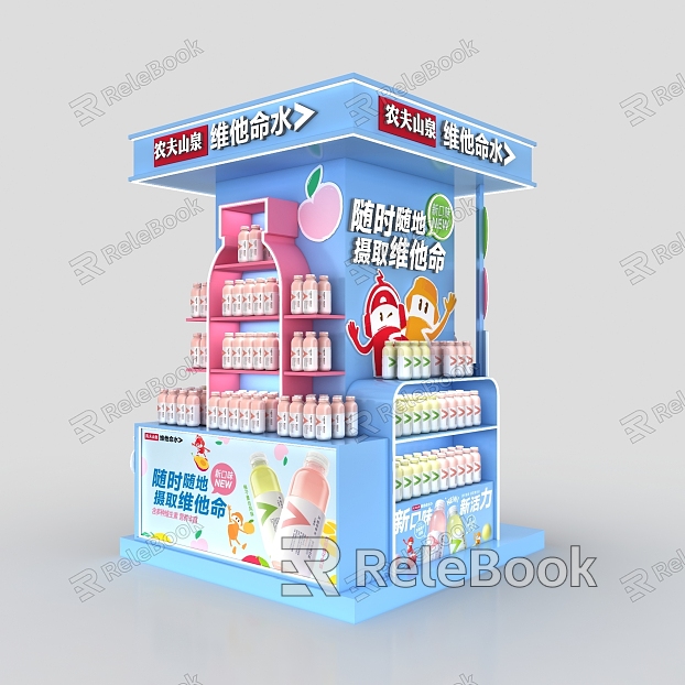 Baizhu Dhei Supermarket Display Supermarket Shelf Meichen Fast Food Stacking Head Pillar Container Display Cabinet model