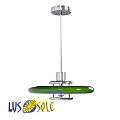 Modern Green Chandelier With Sleek Metal Frame Hanging Light Fixture Design