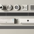 Various Types and Designs of Modern Air Conditioner Vents with Different Shapes