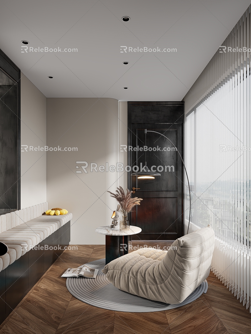 leisure room balcony leisure balcony 3d model