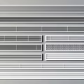 Various Air Conditioner Vents With Different Grille Designs And Modern Styles