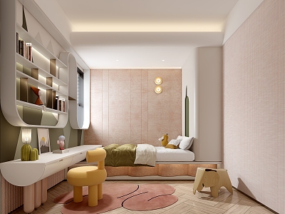 Modern Tatami Bedroom Children's Room model