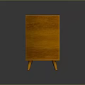 Wooden Entryway Side Cabinet With Three Drawers And Sturdy Wooden Legs Design