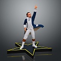 Modern game character Hamilton Hamilton Hamilton Wandering Singer 3d model