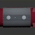 VETROS Industrial Equipment With Gray Cylindrical Body Red Accents And Top White Covers