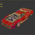 Shiny Red Sports Car With Sleek Aerodynamic Design And 3D Rendered Exterior