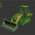 Yellow Functional Bulldozer With Tracks And Heavy Duty Blade For Construction Work