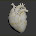 Marble Heart Modern Heart 3d model