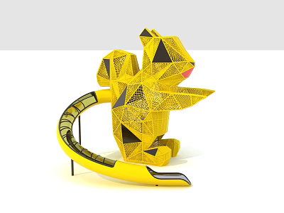 Modern amusement equipment Pikachu 3d model