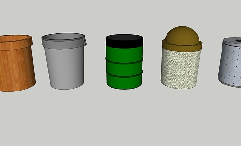 Modern trash can dustbin trash can lighter cup dustbin 3d model