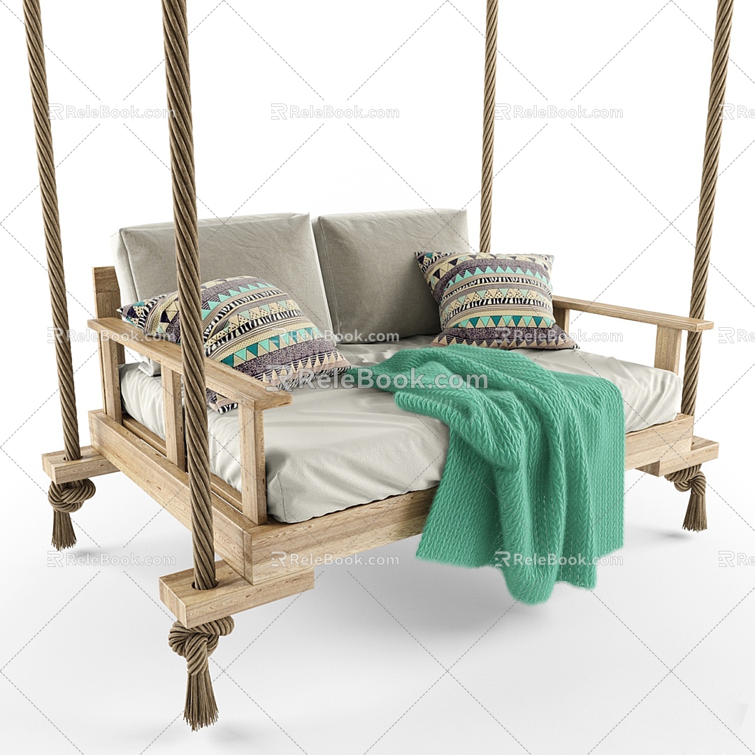 Modern Swing Garden Swing Sofa 3d model