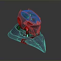 Sci-Fi Helmet Alien Helmet-Helmet High Tech Helmet Game Helmet 3d model