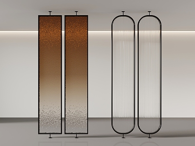 Modern craft glass screen partition model