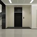 Modern Front Desk Reception at Hebei Open University with White Wall and Logo