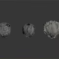 Three Grey Hair Wigs as Daily Life Accessories with Natural Texture and Soft Material