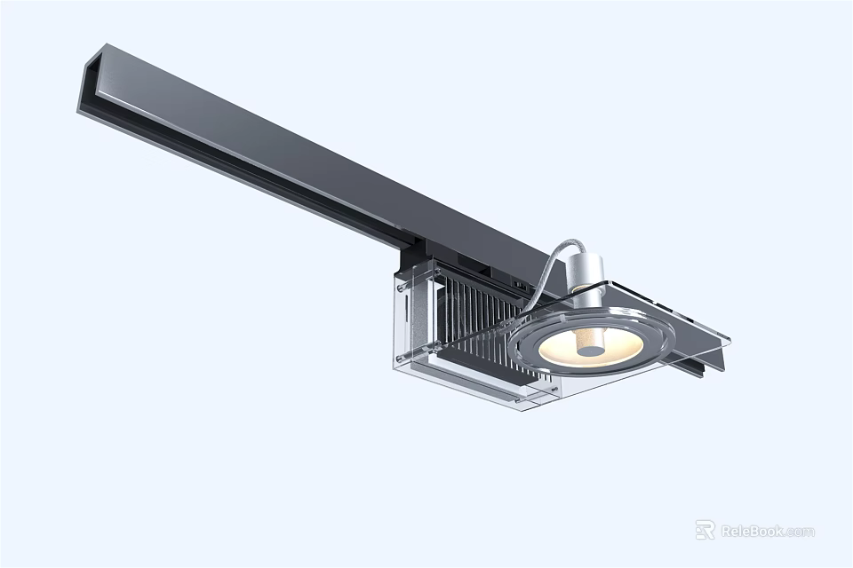 Modern LED Recessed Downlight Spotlight With Sleek Black Housing And Ceiling Installation Design 3d model 
