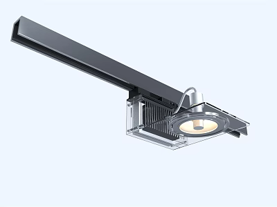 Modern LED Recessed Downlight Spotlight With Sleek Black Housing And Ceiling Installation Design 3d model