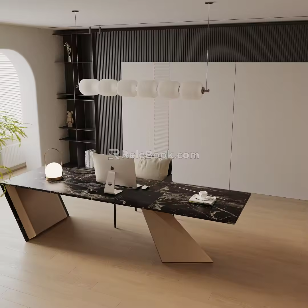 Modern dining table 3d model