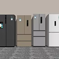 Various Modern Refrigerators And Freezers With Different Colors And Designs For Home Kitchen