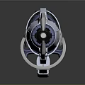 Futuristic Sci Fi Weapon Design With Metallic Structure And Blue Light Elements