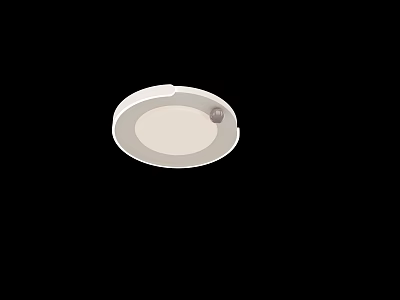Simple Modern Round White Flush Mount Ceiling Light For Home 3d model