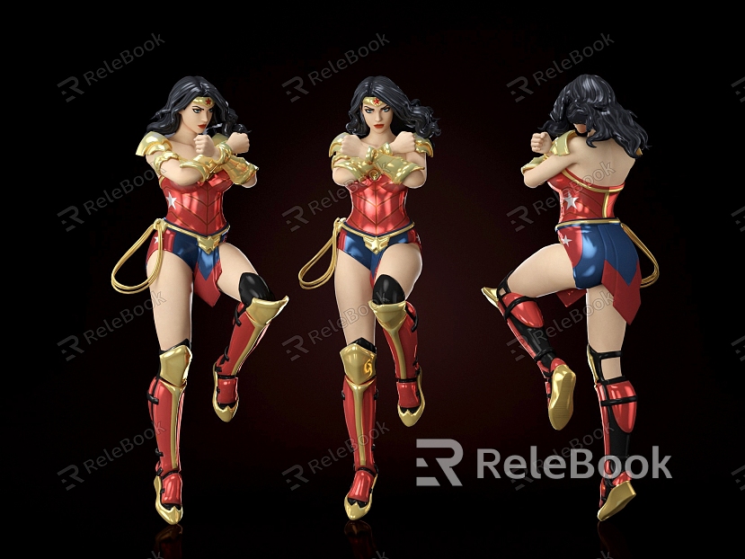 Wonder Woman DC Marvel Superhero Heroine Cartoon Characters model