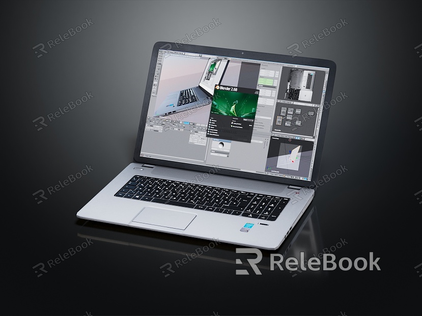 Modern Laptop Laptop Laptop Computer model