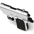 toy gun metal gun gun children's toy ornaments 3d model