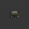 Light Green Vintage Pickup Truck Featuring Open Bed And Classic Exterior Design
