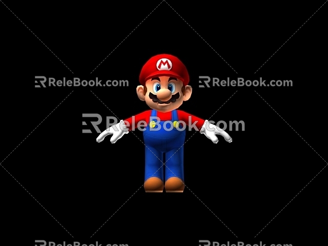 Modern Mario 3d model