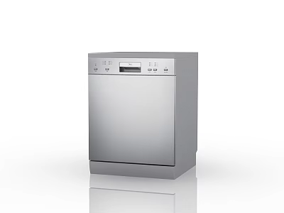 Stainless Steel Dishwasher Modern Kitchen Appliance With Efficient Performance For Home Kitchen Use 3d model