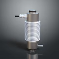 Industrial Pressure Transducer With Metal Cylindrical Body Corrugated Structure And Side Connector