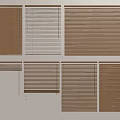 Various Styles Of Wooden And White Venetian Blinds For Home Window Decor