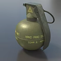 Grenade Smoke Bomb Flash Bomb High Explosive Bomb Tear Bomb Grenade Simple Model Grenade Low Model Low Face Number Grenade Game Grenade Video Level Realistic 3d model