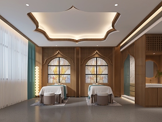 Southeast Asia Spa Beauty Salon Beauty Indoor 3d model