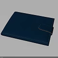 Fashionable Blue Leather Wallet With Buckle Closure Stylish Design For Daily Accessory