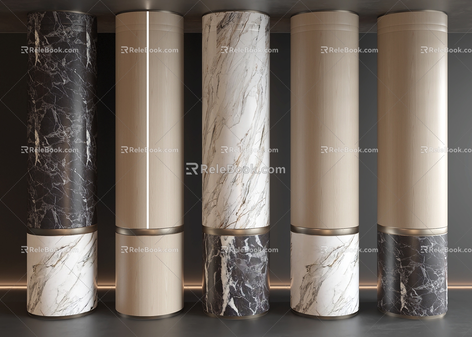 Columns Columns Marble Columns 3d model