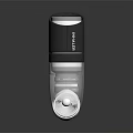 Transparent Household Water Dispenser With White Base And Black Lid