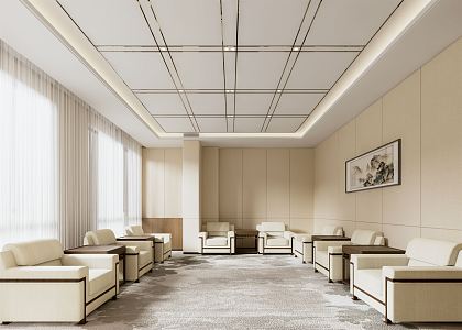 Modern Reception Room 3d model